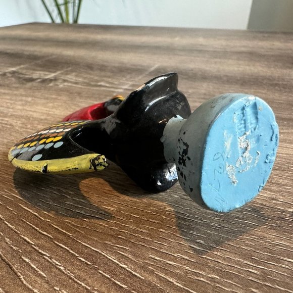 Vintage Portugal Pottery Earthenware Small Rooster Figurine. - Picture 5 of 7